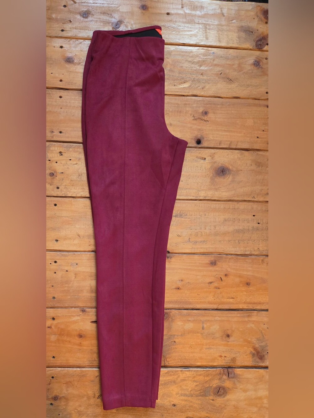 Joe Fresh Burgundy Women’s Faux Suede Tailored Pants